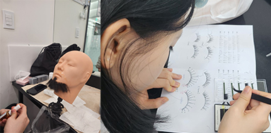 올댓뷰티아카데미 메이크업국가자격증 속눈썹, 수염 마스터하기!